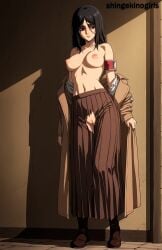 ai_generated anime attack_on_titan black_eyes black_hair pieck_finger shingeki_no_kyojin shingekinogirls