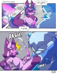 2025 after_fellatio after_oral after_sex age_difference animal_genitalia animal_penis anthro balls big_balls big_penis blue_body blue_fur blue_hair blush bodily_fluids canid canine canine_genitalia canine_penis canis claws closed_eyes comic cum cum_drip cum_in_mouth cum_inside cum_on_penis digital_drawing_(artwork) digital_media_(artwork) domestic_cat dr_louise_(sonotiq-poya) dripping duo english_text felid feline feline_genitalia feline_penis felis fur genital_fluids genitals hair hi_res huge_balls huge_cock inner_ear_fluff jackal jewelry jin_(sonotiq-poya) leg_grab leg_pull looking_at_another male male/male mammal muscular muscular_anthro muscular_male neck_tuft paws penis purple_body purple_fur purple_hair shaded sonotiq-poya surprised text tuft watermark xenoverse_(sonotiq-poya_series)