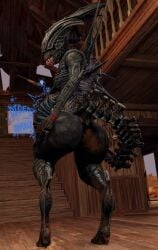 2girls alien alien_(franchise) alien_queen ass digestion dudewow_(artist) feet female giantess huge_ass monster monster_girl vore vore_belly xenomorph xenomorph_queen