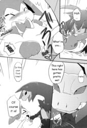 azuma_minatsu blush comic cum cunnilingus doujinshi eeveelution female hydreigon kemono licking male nintendo oral penetration pokemon sex sylveon tongue tongue_out translated vaginal_penetration video_games