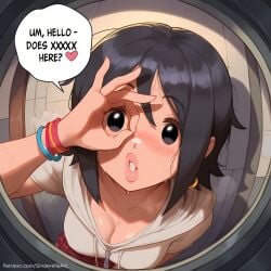 ai_generated busty caption cheating cleavage comic comic_page commission dialogue english_text knives_chau large_breasts netorare patreon patreon_url patreon_username scott_pilgrim scott_pilgrim_takes_off sinderellaart text text_bubble thick voluptuous