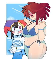 pomni (beach outfit) from glitch productions by syrene 009