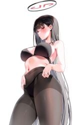 1girls bare_arms bare_belly bare_chest bare_hands bare_midriff bare_navel bare_shoulders bare_skin belly belly_button big_breasts black_bra black_hair black_hair_female black_legwear black_panties black_pantyhose black_stockings black_underwear blue_archive blush blush_face blushing_at_viewer blushing_female bra breasts busty busty_female busty_girl busty_teen curvaceous curvaceous_body curvaceous_female curvaceous_figure curvaceous_hips curvaceous_teen curvaceous_thighs curvy curvy_body curvy_female curvy_figure curvy_hips curvy_teen curvy_thighs elbows embarrassed embarrassed_expression embarrassed_female exposed_arms exposed_belly exposed_chest exposed_midriff exposed_navel exposed_shoulders exposed_skin female female_focus female_only fingers groin half_naked half_nude halo high_resolution high_school_student highres hourglass_figure large_breasts lean_figure legwear long_hair looking_at_viewer looking_down looking_down_at_viewer machulanko midriff naked naked_female naked_woman narrow_waist navel nude nude_female nudity panties pantyhose plump_breasts red_eyes red_eyes_female red_halo rio_(blue_archive) school_girl semi_nude shame shoulders simple_background slender_body slender_waist slim_waist solo standing stockings teen_girl teenage_girl teenager thick_thighs thighs underboob underwear underwear_only upper_body very_long_hair white_background wide_hips young_female young_woman