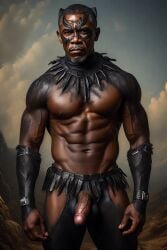1boy african ai_generated barack_obama black cock dick huge long massive_penis panther politics star_wars