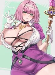 moisture_(chichi) pink_hair solo tagme