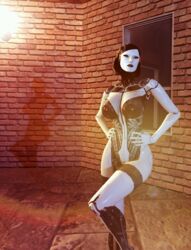 3d antgeo97 breasts edi female mass_effect mechanical presenting red-tinted_eyewear robot solo tagme tinted_eyewear visor