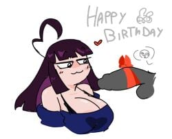 big_breasts big_penis breasts cleavage errorplush female huge_breasts huge_cock penis tagme