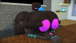 1boy 1girls 3d 3d_animation anal anal_sex anthro ass ass_bigger_than_head bathroom bed bedroom big_ass big_breasts big_penis black_body black_skin blue_balls blue_eyes blue_penis breasts chest cock cum cum_in_ass cum_inside enderlady_(hbtheender) enderman enderwoman erection female hb_(hb_the_ender) hbtheender huge_ass huge_cock larger_female male male/female minecraft mommy music open_clothes open_mouth penis_in_mouth pink_eyes shorter_than_one_minute shower shower_sex sitting sitting_on_face smaller_male sound tagme video