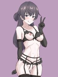 1girls breasts brown_hair female nipples pussy suou_yuki tokidoki_bosotto_russian_de_dereru_tonari_no_alya-san