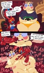algob4v areolae ass balls ballsack bav bed bedroom big_areola big_ass big_breasts big_butt big_cock big_penis breasts breasts_bigger_than_head cock cock_ring collar comic controller couch defeated from_behind from_behind_position game glasses hard_nipples laying_down massive_ass massive_breasts massive_butt massive_cock massive_penis massive_tits nipples penetration penetration_from_behind penile penile_penetration penis penis_awe penis_out playing_videogame small_but_hung small_dom_big_sub smaller_male spiked_collar text thick_thighs thighs thober_(bav) topwear vein veins veiny veiny_penis video_game
