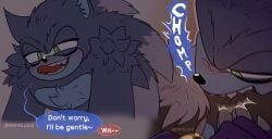 anthro bedroom_eyes bite blush blush_lines duo fur heart_eyes heart_symbol hi_res licking licking_lips male male/male narrowed_eyes onomatopoeia seductive sega shadow_the_hedgehog shipslucia shoulder_bite sonadow sonic_the_hedgehog sonic_the_hedgehog_(series) sonic_the_werehog sonic_unleashed sound_effects speech_bubble teeth text tongue tongue_out vampire_shadow