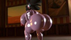 1girls 3d 3d_(artwork) 3d_animation 3d_model big_ass big_butt bubble_butt curvy curvy_body curvy_female curvy_figure curvy_hips female female_only gothitelle huge_ass huge_butt ironhawk longer_than_one_minute looking_back no_sound pokemon pokemon_(species) purple_skin shaking_ass shaking_booty shaking_butt source_filmmaker standing tagme twerk twerking video voluptuous voluptuous_female