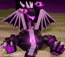 blender_(artwork) blocky_body blocky_snout blush digital_media_(artwork) dragon ender_dragon female feral folded_wings genitals glowing glowing_eyes glowing_genitalia glowing_vulva heart_eyes heart_symbol hi_res ibispaint_(artwork) impregnation_request microsoft minecraft mojang mythological_creature mythological_scalie mythology paws purple_vulva requesting scalie seducing_viewer seductive sex_request solo spread_legs spreading thatderglover69 the_end the_end_(minecraft) tongue tongue_out vulva wings xbox_game_studios