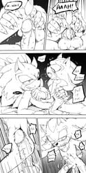 7624cq anal anthro balls comic fur furry furry_only male male_only monochrome multiple_males penis rape shadow_the_hedgehog sonic_(series) sonic_the_hedgehog sonic_the_werehog werehog yaoi