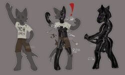 ambiguous_gender animal_genitalia animal_penis anthro black_latex bondage canid canine canis chinese_zodiac domestic_dog drone dronesuit dronification equid equine equine_genitalia equine_penis fetish_gear gear genitals glistening glistening_body hi_res horse latex male male/ambiguous mammal motyxia penis petplay pony_gear ponygear ponyplay roleplay solo transformation wolf year_of_the_horse