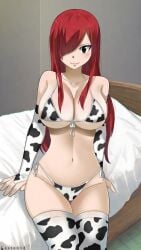 erza scarlet from fairy tail by gaston18