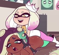 2d_(artwork) animated cobatsart continuous_ejaculation cum_in_pussy cum_inside curvy_figure deep_penetration futa_on_female huge_ass huge_balls huge_breasts huge_cock marina_(splatoon) pearl_(splatoon) splatoon splatoon_(series) tagme video