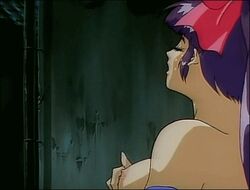 animated animated_gif bare_shoulders blush bow breast_grab breasts closed_eyes injuu_gakuen_la_blue_girl long_hair masturbation midou_miko nipples purple_hair screencap screenshot self_fondle sideboob topless uncensored