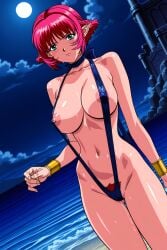 1boy ai_generated bikini cala female human nsfwbisonmai sling_bikini slingshot_swimsuit viper viper_(series) viper_rsr