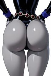 1girls 2d ai_generated ai_video animated ass ass_clapping ass_focus ass_jiggle ass_shake big_ass big_butt butt_clapping butt_focus butt_jiggle butt_shake civitai dc dc_comics female from_behind grey_body grey_skin hands_on_hips hips huge_ass huge_butt jiggle jiggling_ass jiggling_butt leotard munamauno music rachel_roth raven_(dc) round_ass round_butt shiny shiny_clothes shiny_skin simple_background solo sound tagme thong twerk twerking video white_background