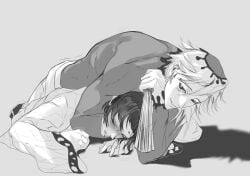 douma grinding headlock kimetsu_no_yaiba shinobu