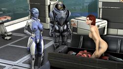 3d alien asari blue_skin commander_shepard female femshep garrus_vakarian javik liara_t'soni mass_effect prothean shittyhorsey source_filmmaker