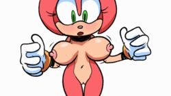 1girls amy_rose animated anthro blush bouncing_breasts bracelet breasts clothing eulipotyphlan female female_only frame_by_frame furry gloves green_eyes hedgehog jewelry looking_down mammal mostly_nude naked naked_female nipples nude nude_female open_mouth pussy sega simple_background sodajoik solo solo_female sonic_(series)