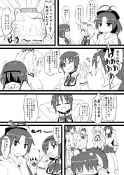 bon_(moegomi) comic cum female human madoka_kaname mahou_shoujo_madoka_magica miki_sayaka monochrome sakura_kyouko school_uniform tears text tomoe_mami translated translation_request