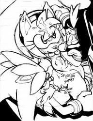 amy_rose anthro cum cum_in_face cum_in_mouth erect_nipples female fur furry group_sex hedgehog highres male oral sega sex shadow_the_hedgehog silver_the_hedgehog sonic_(series) straight threesome tojyo