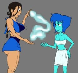 avatar_the_last_airbender crossover katara lapis_lazuli_(steven_universe) sadnest steven_universe