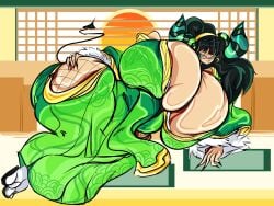 1girls bbw big_breasts big_thighs breasts chubby curvaceous curvy_body curvy_hips curvy_milf curvy_thighs female huge_breasts huge_thighs milf nira_(sparkshura) nude original_character plump pussy sparkshura succubus thedrown_(artist) venus_body voluptuous wide_hips