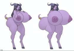 apparent-apparatus ass_built_separately bimbo bimbo_body bimbo_lip bimbo_lips bimbofication bimbofied breasts_grab draenei expansion horns horns_and_hooves huge_ass huge_breasts huge_butt huge_lips huge_nipples huge_thighs hyper hyper_ass hyper_bimbo hyper_breasts hyper_butt hyper_lips hyper_nipples jewelry_only lips naked naked_female purple_skin purple_skinned_female pussy tail unrealistic_proportions