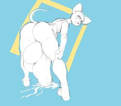 anthro backsack balls big_balls cum cum_on_ground erection huge_balls humanoid_penis hyper hyper_balls hyper_penis looking_back male male_only mammal milkbreaks mouse penis rodent sketch solo standing throbbing_penis uncut