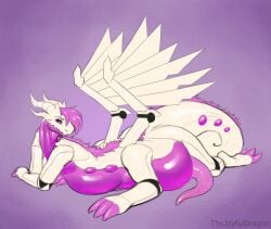 belly dragon genitals hair hi_res machine male mythological_creature mythological_scalie mythology overweight penis robot scalie solo tail taur thejoyfuldragon wings