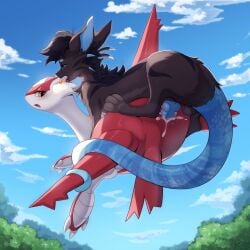2025 absurd_res animal_genitalia anthro anthro_on_feral anthro_on_top anthro_penetrating anthro_penetrating_feral avian backsack balls barbel_(anatomy) black_hair blue_body blue_fur blue_inner_ear blue_penis blue_scales blue_tail blush blush_lines bodily_fluids breath breath_powers brown_body brown_fur claws cloud cum cum_inside digital_media_(artwork) digital_painting_(artwork) donutella dragon duo ears_back ears_up elemental_manipulation erection fangs feet female female_feral female_on_bottom female_penetrated feral feral_on_bottom feral_penetrated fire fire_breathing fire_manipulation flesh_whiskers flippers fluffy flye flying flying_sex forest from_behind_position fur furred_dragon furred_scalie generation_3_pokemon genital_fluids genitals glistening glistening_body hair hi_res holding_partner hybrid kangaroo knot latias legendary_pokemon looking_at_another looking_at_partner looking_back lying macropod male male/female male_anthro male_on_top male_penetrating male_penetrating_female mammal marsupial midair mythological_creature mythological_scalie mythology narrowed_eyes nintendo non-canine_knot nude on_back on_bottom on_top open_mouth orgasm orgasm_face outside outside_sex painting_(artwork) panting penetration penile penile_penetration penis penis_in_vagina pivoted_ears plant pointy_ears pokemon pokemon_(species) red_blush red_body red_fur scales scalie scaly_tail semi-anthro sex sharp_teeth sky tail tail_coil teeth toe_claws tongue tongue_out tree vaginal_penetration white_body white_fur wingless_dragon wings yellow_eyes zoophilia