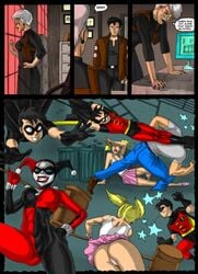 barbara_gordon batman:_the_animated_series batman_(series) batman_beyond comic dc dc_comics dcau dialogue dialogue_bubble female forbidden_affairs harleen_quinzel harley_quinn harley_quinn_(classic) human male mallet pandoras_box robin_(dc) robin_(tim_drake) terry_mcginnis the_new_batman_adventures tim_drake