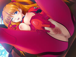 1girls ;o anus asuka_langley_sohryu bangs blue_eyes blush bodysuit breasts censored cleavage clothed_masturbation clothing cloud cockpit dutch_angle embarrassed entry_plug exposed_breasts female foreshortening gainax hair_ornament human i's_(circle) large_breasts legs_up light-skinned_female light_skin long_hair looking_at_viewer masturbation mosaic_censoring neon_genesis_evangelion nipple_slip nipples no_bra no_panties open_clothes open_mouth orange_hair plugsuit puffy_nipples pussy sitting sky solo spread_legs spread_pussy tied_hair turtleneck twintails wince window wink