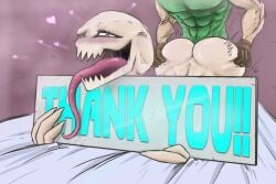 1boy 1girls ahe_gao arch-vile_(doom) big_ass caco-bro demon demon_girl doom doom_slayer_(doom) from_behind male/female monster monster_girl