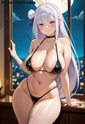 emilia (re:zero) from re:zero kara hajimeru isekai seikatsu by erothus