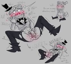 after_masturbation aftermath ahe_gao ahegao_face blush bowtie breathing caine_(the_amazing_digital_circus) cuntboy cuntboy_only dizzy_eyes fingering fingering_pussy gloved_hands heart-shaped_pupils heart_symbol hearts_around_head heels lifted_shirt male_only masturbation moaning moaning_in_pleasure pussy pussy_focus pussy_juice ripped_pants shaking shivering solo solo_male spread_legs spread_pussy squirt squirting suit sweat tears the_amazing_digital_circus tongue_out trembling