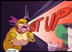 angry anthro bald female huge_breasts koopa koopaling loonyjams mario_(series) rage scream screaming shouting wendy_o._koopa