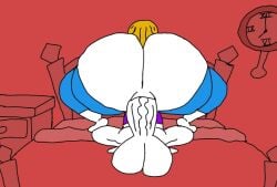 ass bed bedroom big_ass big_penis brostupid_(artist) clock flipaclip huge_ass on_bed penis penis_in_ass tagme unknown_character