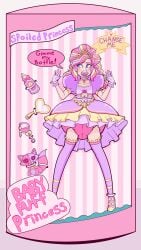 abdl bondage bound bound_ankles bound_wrists diaper english_text in_container pacifier png selkieprince text thighhighs