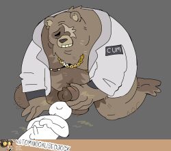 absurd_res anthro bear ben_bigger genitals hi_res male male/male mammal masturbation mihoyo overweight penis tomnookusedjock underneath zenless_zone_zero