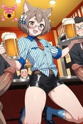 1boy 2d ai_generated alcoholic_beverage all_male animal_ears anime anime_character artist_logo balls ballsack bangs bare_thighs beer beer_mug belt belt_buckle black_bottomwear black_footwear black_heels black_shoes black_shorts blue_eyewear blue_glasses blue_lips blue_lipstick blue_socks blush blushing_femboy blushing_male boner bootyshorts bottomwear bow boy boy_only boys brown_belt brown_hair brown_hair_male brunette_femboy brunette_hair circumcised clothed clothed_femboy clothed_male clothes clothing cock collared_shirt cute cute_face cute_femboy demihuman dick ear ear_tufts english_text erect erect_cock erect_dick erect_penis erection eyelashes eyewear felix_argyle femboy femboy_focus footwear fully_clothed fully_clothed_male furry_ears genitals glasses glasses_on_face hair hairbow hard hard_cock hard_dick hard_on hard_penis heels high_res high_resolution highres holding_beer holding_beer_mug hunnyhive hunnyhive(artist) hunnyhivestudio hunnyhivestudios imminent_sex indoors knees leg_slit light-skin light-skinned light-skinned_femboy light-skinned_male light_skin light_skinned light_skinned_femboy light_skinned_male long_eyelashes male male_focus male_only necktie open_mouth otoko_no_ko otokonoko partial_male penis public public_indecency public_nudity re:zero_kara_hajimeru_isekai_seikatsu red_necktie red_tie ribbon ribbon_in_hair ribbons ribbons_in_hair shiny_shorts shirt shirt_pocket shoes short_eyebrows short_hair short_hair_male short_shorts shorts sissy sleeves_rolled_up socks socks_and_shoes socks_on soft_thighs solo_focus spectacles striped_shirt thick_eyebrows thighs thighs_focus tie tight_bottomwear tight_clothing tight_shorts tongue topwear vein wet wet_skin wet_thighs white_fox_(studio)