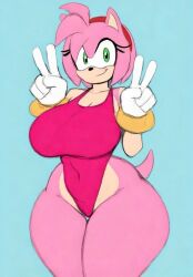 amy rose from sega by chilisauce