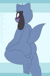1boy anthro anthro_only ass ass_focus background balls ballsack blue_background blue_body blue_eyes blue_fur blush blush_lines butt_focus canid canine confused confused_expression confused_look cub cute cute_boy cute_male ear feet floppy_ears furry furry_male furry_only generation_4_pokemon leg_lift lifting_leg look_behind looking_back looking_back_at_viewer looking_behind male male_cub male_only nintendo open_mouth pokemon pokemon_(species) riolu small_male smaller_anthro smaller_male striped_background suprised_expression suprised_look surprised tail tail_lift tail_up tents_on_fire thick thick_ass thick_legs thick_thighs young young_anthro young_male younger_anthro younger_male