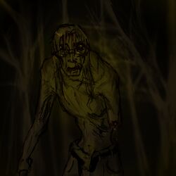cock_out gooning oc one_man scary zombie zombie_boy