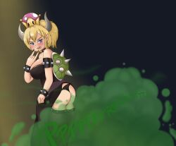 big_breasts bowsette fart fart_cloud fart_fetish farting funlitogc gassychan_(artist) mario_(series) super_mario_bros.