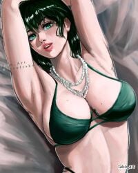 1girls 2d 2d_(artwork) 2d_artwork adult adult_female arm_above_head arm_up armpit armpit_crease armpit_focus armpit_peek armpits arms_above_head arms_up bare_armpits bare_arms bare_belly bare_chest bare_hands bare_midriff bare_shoulders bare_skin belly big_breasts bra breasts busty busty_female busty_girl cleavage collarbone digital digital_art digital_drawing digital_drawing_(artwork) digital_media digital_media_(artwork) drawing exposed_armpits exposed_arms exposed_belly exposed_chest exposed_midriff exposed_shoulders exposed_skin female female_focus female_only fit_female fubuki_(one-punch_man) green-eyed_female green-haired_female green_bra green_eyes green_hair green_underwear hairless_armpits hand_above_head hand_up hands_above_head hands_up head_tilt high_resolution highres large_boobs large_breasts lean_figure linea_alba lips long_hair looking_at_viewer looking_up looking_up_at_viewer lying lying_down lying_on_back lying_on_bed mature mature_female midriff mole mole_on_breast mole_on_breasts mole_on_chest narrow_waist on_back on_bed one-punch_man open_mouth parted_lips posing posing_for_the_viewer posing_naked posing_nude shaved_armpits simple_background slender_body slender_waist slim_female slim_waist solo stomach tako_art tilted_head tongue underwear upper_body upper_teeth